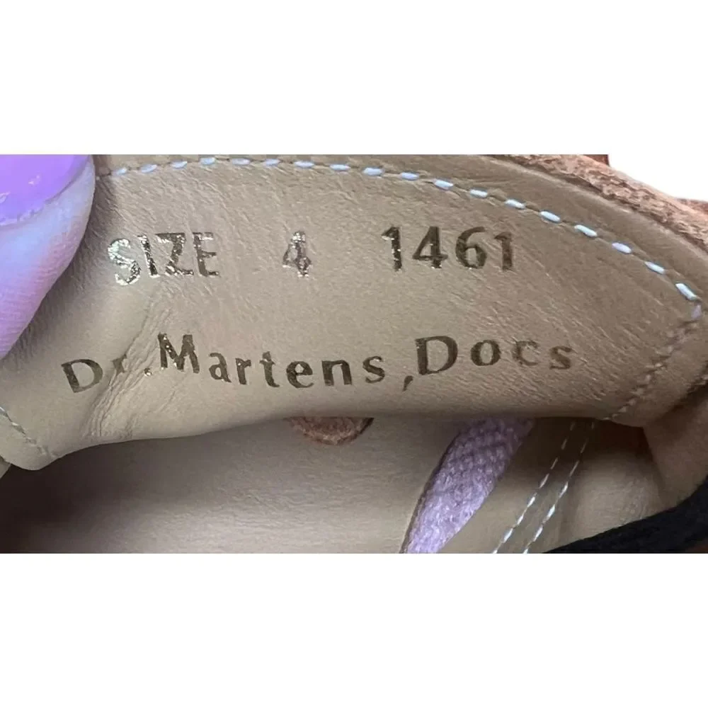 Dr. Martens 1461 Leather Shoe in Dark Tan NWT Size Youth 4